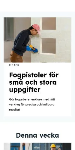 Anteprima del sito tidensbyggnad.se, media di Svezia per articoli sponsorizzati