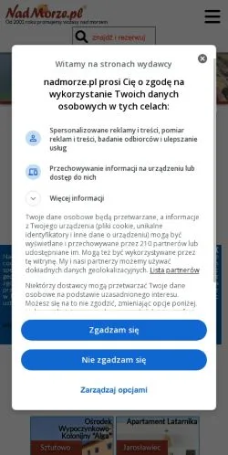 Podgląd witryny NadMorze, medium z kraju Polska do artykułów sponsorowanych
