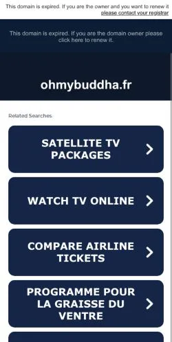 Anteprima del sito ohmybuddha, media di Francia per articoli sponsorizzati