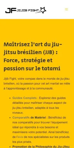 Anteprima del sito Jijib Fight, media di Francia per articoli sponsorizzati