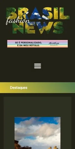 Anteprima del sito Brasil Fashion News, media di Brasile per articoli sponsorizzati