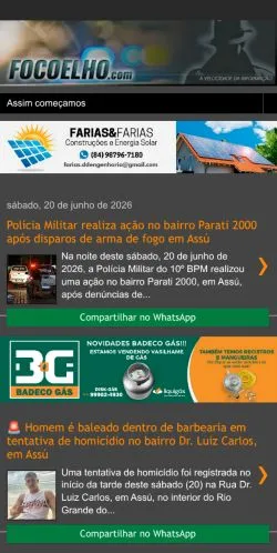 Vorschau der Website Coelho Fatos e Notícias, Medium aus Portugal für gesponserte Artikel