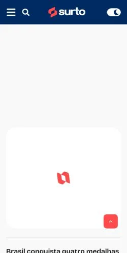 スポンサード記事向けのブラジルメディア、Surto Olímpicoのサイトプレビュー