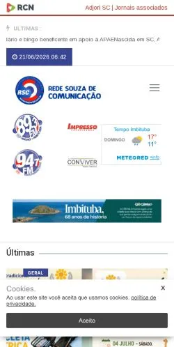 Anteprima del sito RSC PORTAL, media di Brasile per articoli sponsorizzati