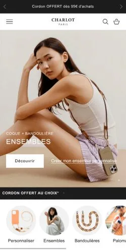 Anteprima del sito Charlot Paris, media di Francia per articoli sponsorizzati