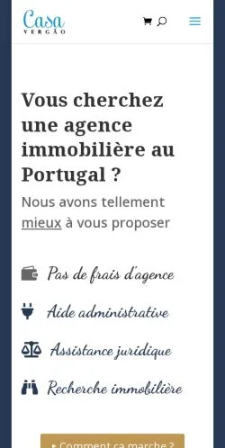 Anteprima del sito Casa Vergao, media di Francia per articoli sponsorizzati