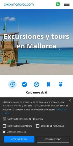 Pré-visualização do site Click-Mallorca, meio de Espanha para artigos patrocinados