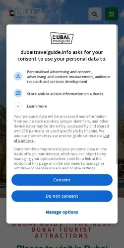Anteprima del sito Dubai City Guide, media di Stati Uniti per articoli sponsorizzati