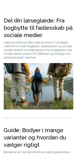 Anteprima del sito familiehygge.dk, media di Danimarca per articoli sponsorizzati