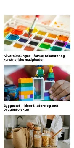 Preview of the gavesalg.dk website, a media outlet in Denmark for sponsored articles