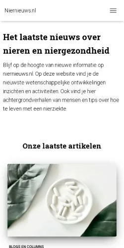 스폰서 기사용 네덜란드 매체 Niernieuws 사이트 미리보기