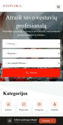 Anteprima del sito Žurnalas Santuoka, media di Lituania per articoli sponsorizzati