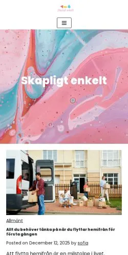 Podgląd witryny Skapligt Enkelt, medium z kraju Szwecja do artykułów sponsorowanych