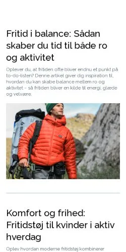 Anteprima del sito ungfritid.dk, media di Danimarca per articoli sponsorizzati
