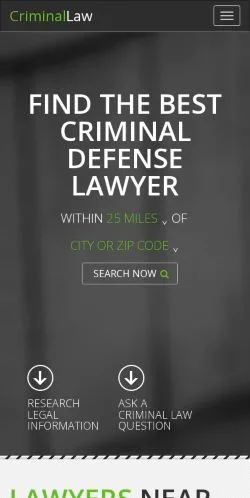 Anteprima del sito Criminal Law, media di Stati Uniti per articoli sponsorizzati
