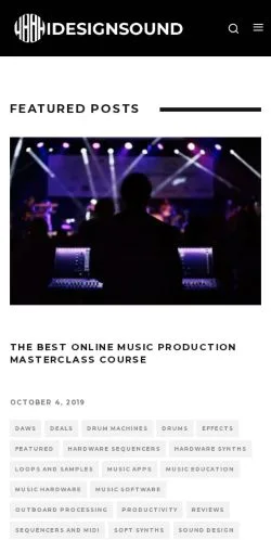 Anteprima del sito iDesignSound, media di Stati Uniti per articoli sponsorizzati
