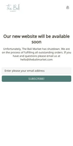 Anteprima del sito The Bali Market, media di Stati Uniti per articoli sponsorizzati