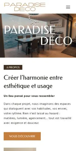Anteprima del sito ParadiseDéco, media di Francia per articoli sponsorizzati