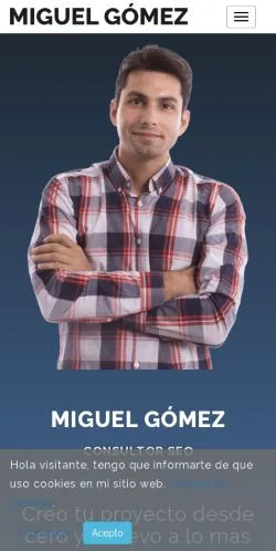 Podgląd witryny Miguel Gomez, medium z kraju Hiszpania do artykułów sponsorowanych