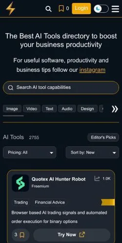 Aperçu du site Powerusers AI, média de États-Unis pour articles sponsorisés