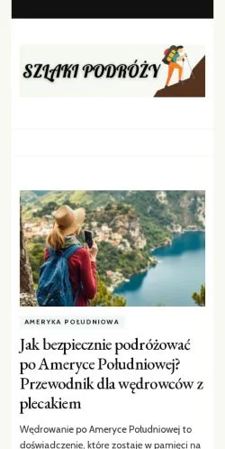 Anteprima del sito Szlaki Podróży, media di Polonia per articoli sponsorizzati