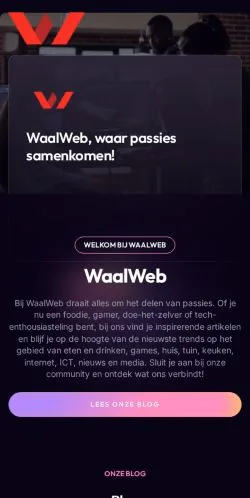 Anteprima del sito Waalweb.nl, media di Paesi Bassi per articoli sponsorizzati