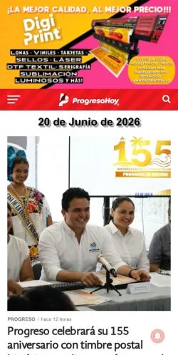 スポンサード記事向けのスペインメディア、ProgresoHoyのサイトプレビュー