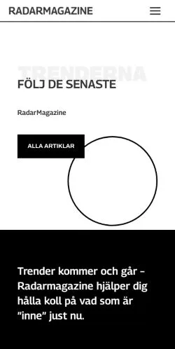 Anteprima del sito Radarmagazine, media di Svezia per articoli sponsorizzati