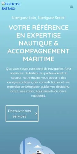 Anteprima del sito Expertise Bateaux, media di Francia per articoli sponsorizzati