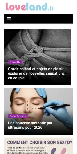 Anteprima del sito Loveland, media di Francia per articoli sponsorizzati