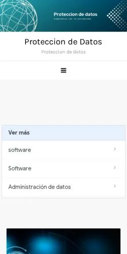 스폰서 기사용 아르헨티나 매체 Proteccion De Datos 사이트 미리보기