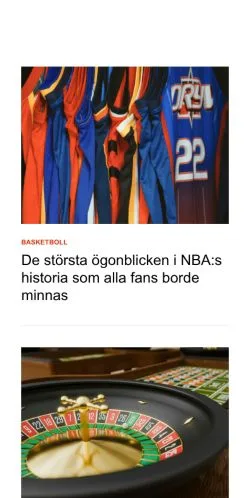 Forhåndsvisning af etips.se, medie fra Sverige til sponsorerede artikler