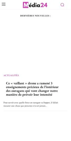 Anteprima del sito Media24, media di Francia per articoli sponsorizzati
