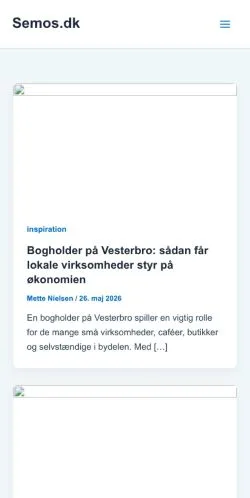 Forhåndsvisning af Semos.dk -, medie fra Danmark til sponsorerede artikler