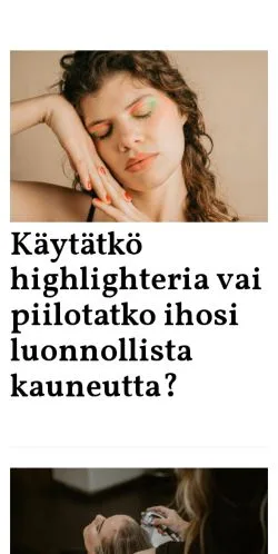 Podgląd witryny tarpeeksiterve.fi, medium z kraju Finlandia do artykułów sponsorowanych
