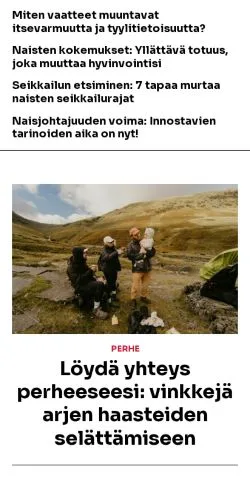 Anteprima del sito vaimovihje.fi, media di Finlandia per articoli sponsorizzati