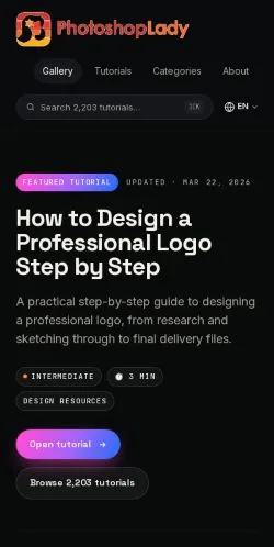 Anteprima del sito Photoshop Lady, media di Stati Uniti per articoli sponsorizzati
