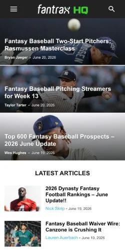 Anteprima del sito FantraxHQ, media di Stati Uniti per articoli sponsorizzati