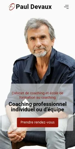 Voorbeeld van de site Paul Devaux Coaching Professionnel, medium uit Frankrijk voor gesponsorde artikelen