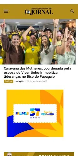Anteprima del sito O Jornal, media di Brasile per articoli sponsorizzati