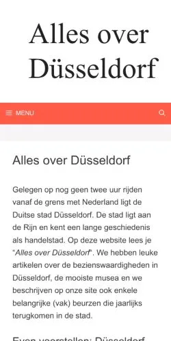 Anteprima del sito Alles Over Düsseldorf, media di Paesi Bassi per articoli sponsorizzati