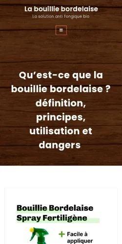 Anteprima del sito Bouillie Bordelaise, media di Francia per articoli sponsorizzati