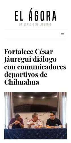 Anteprima del sito El Ágora, media di Messico per articoli sponsorizzati