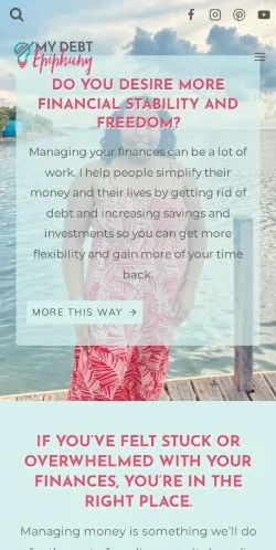 スポンサード記事向けのアメリカ合衆国メディア、My Debt Epiphanyのサイトプレビュー