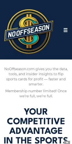 Anteprima del sito No Offseason, media di Stati Uniti per articoli sponsorizzati