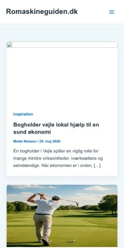 Anteprima del sito Romaskineguiden.dk, media di Danimarca per articoli sponsorizzati