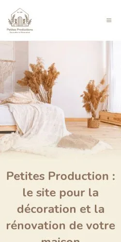 Anteprima del sito Petites Productions, media di Francia per articoli sponsorizzati