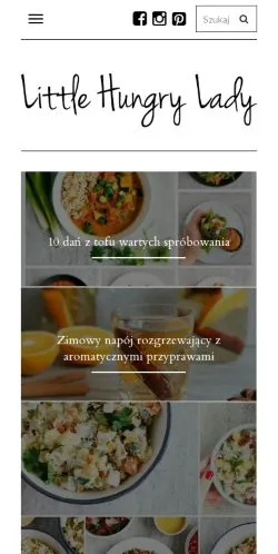 Anteprima del sito Little Hungry Lady, media di Polonia per articoli sponsorizzati