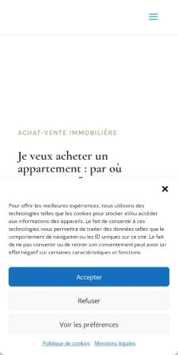 Anteprima del sito Immo-Actu, media di Francia per articoli sponsorizzati