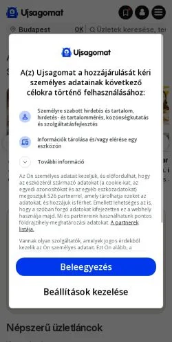 Anteprima del sito Ujsagomat, media di Ungheria per articoli sponsorizzati